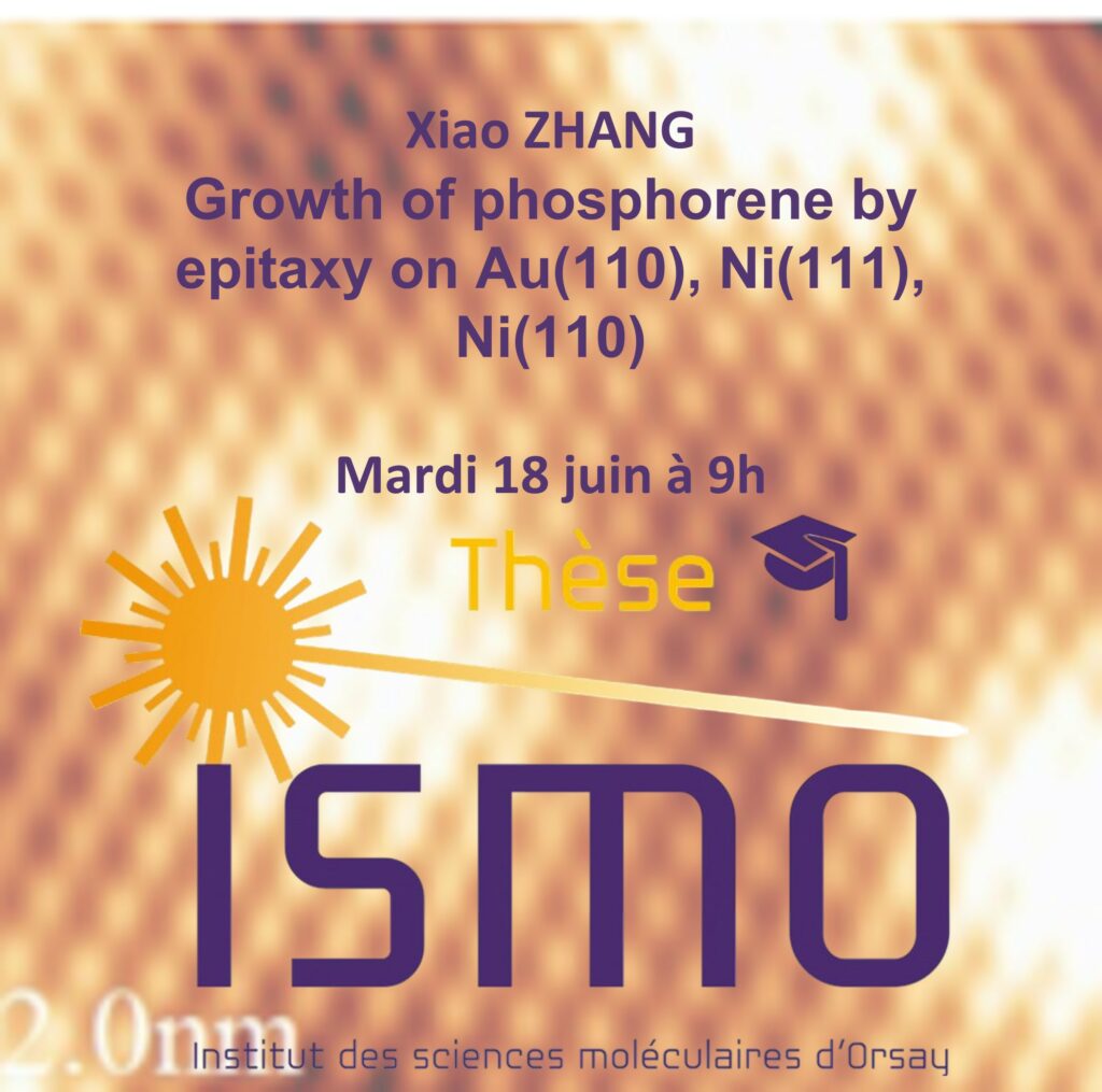 Growth of phosphorene by epitaxy on Au(110), Ni(111), Ni(110)

June 18th at 9 AM
ISMO Amphitheater