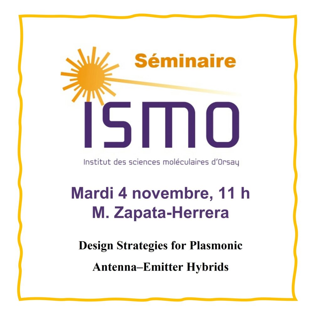 M. Zapata-Herrera
Tuesday november 4, 11pm
ISMO Amphitheater