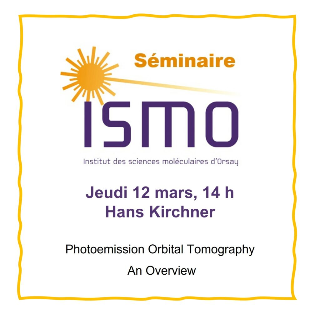 Hans Kirchner
Jeudi 12 mars à 14h
Amphithéâtre de l'ISMO