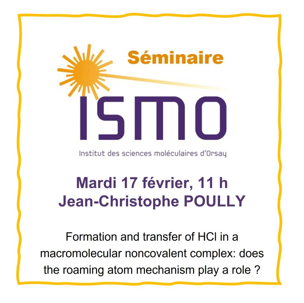 Mardi 17 février, 11h
Amphithéâtre de l'ISMO