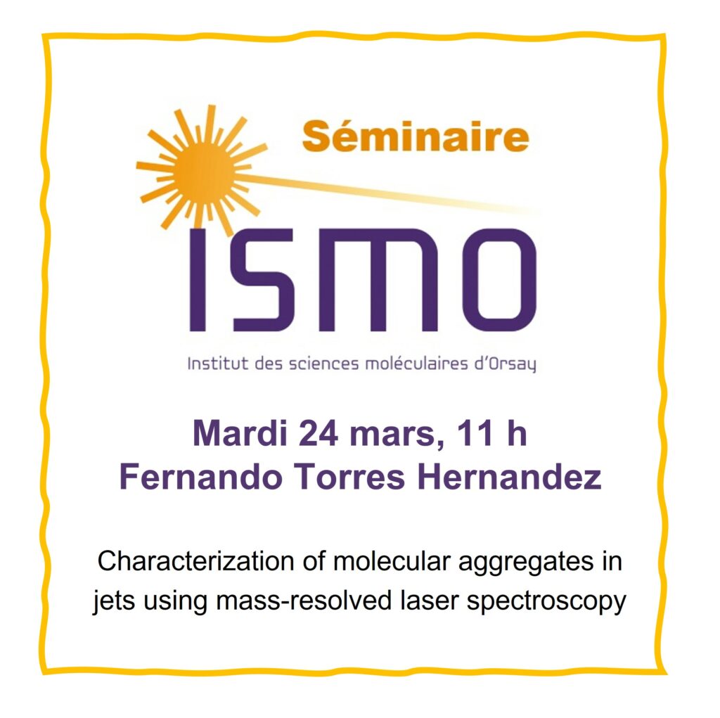 Fernando Torres Hernandez
Mardi 24 mars, 11h
Amphithéâtre de l'ISMO