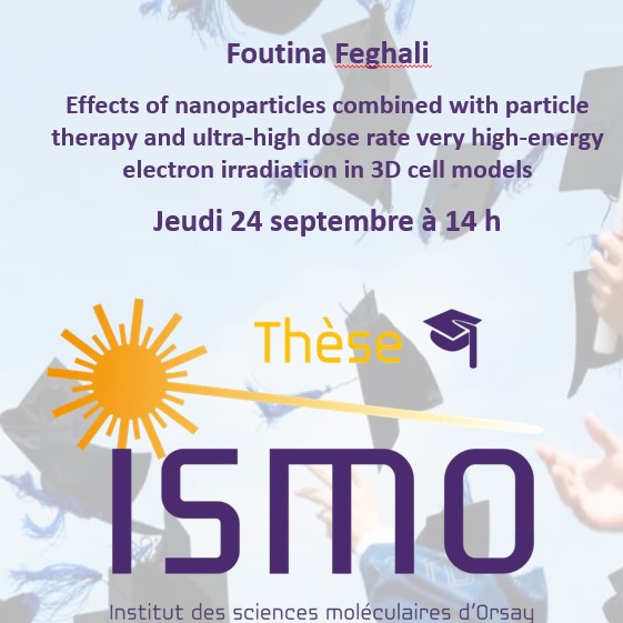 Effects of nanoparticles combined with particle therapy and ultra-high dose rate very high-energy electron irradiation in 3D cell models
September 24th, 2 pm
ISMO Amphitheater