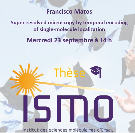 Super-resolved microscopy by temporal encoding of single-molecule localization
September 23th, 2 pm
ISMO Amphitheater