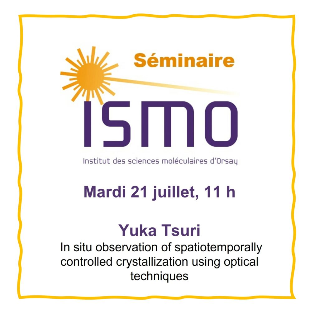Yuka Tsuri
Mardi 21 juillet à 11h
Amphithéâtre de l'ISMO