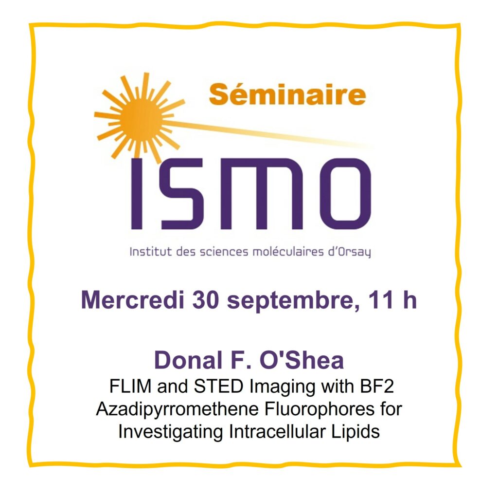 Donal F. O'Shea
Mercredi 30 septembre à 11h
Amphithéâtre de l'ISMO